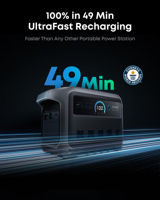Portable Power Station 1024Wh LiFePO4 Battery Solar Generator