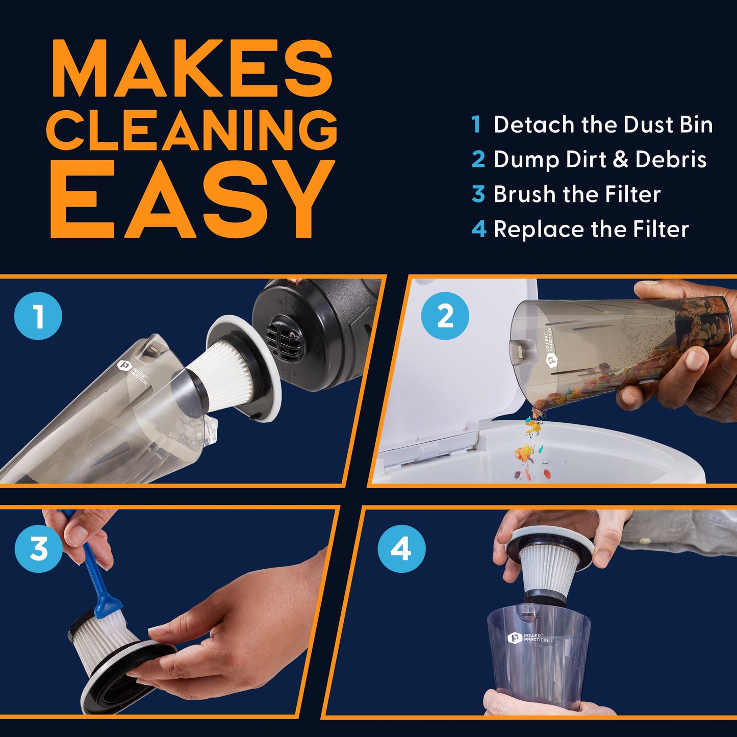 Power Practical Handheld Vacuum