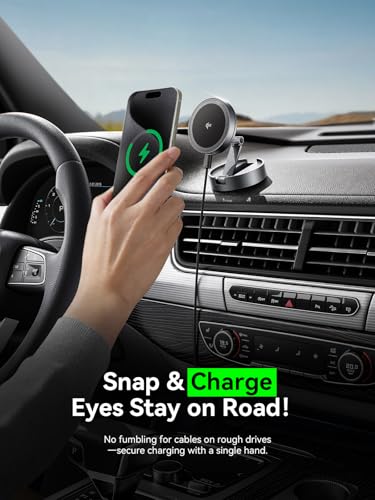 THREEKEY for Qi2 25W Certified Magnetic Car Mount Charger Lite
