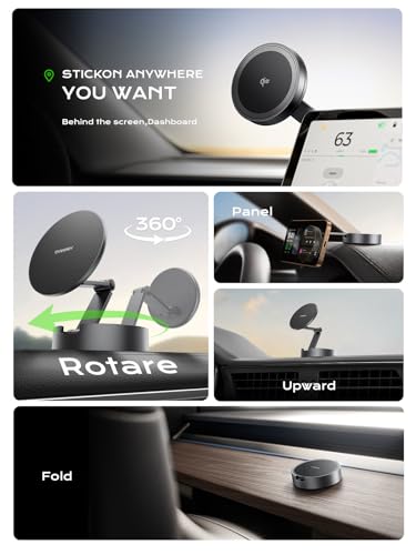 THREEKEY for Qi2 25W Certified Magnetic Car Mount Charger Lite