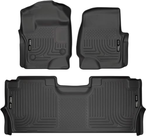 Custom Fit All-Weather Floor Mats Front & Second Row Set