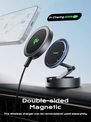 THREEKEY for Qi2 25W Certified Magnetic Car Mount Charger Lite