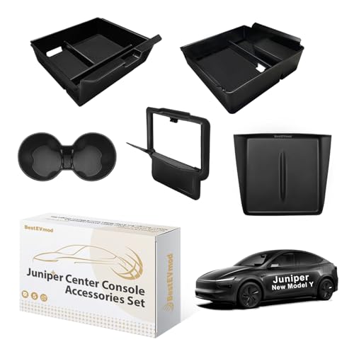 BestEvMod Center Console Organizer Set for 2026 Model Y