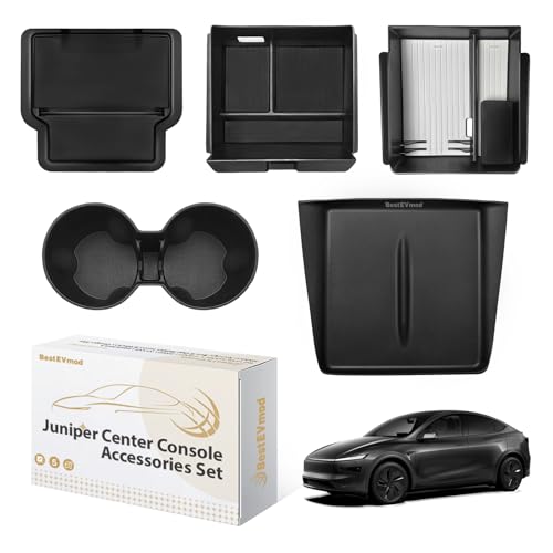 BestEvMod Center Console Organizer Set for 2026 Model Y