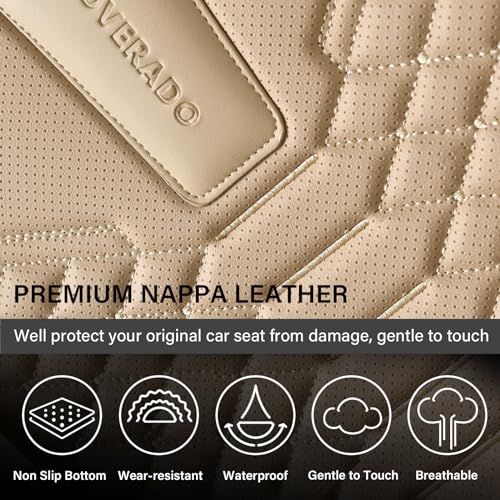 Premium Nappa Leather Waterproof Car Seat Covers Full Set
