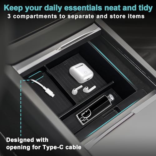 BestEvMod Center Console Organizer Set for 2026 Model Y