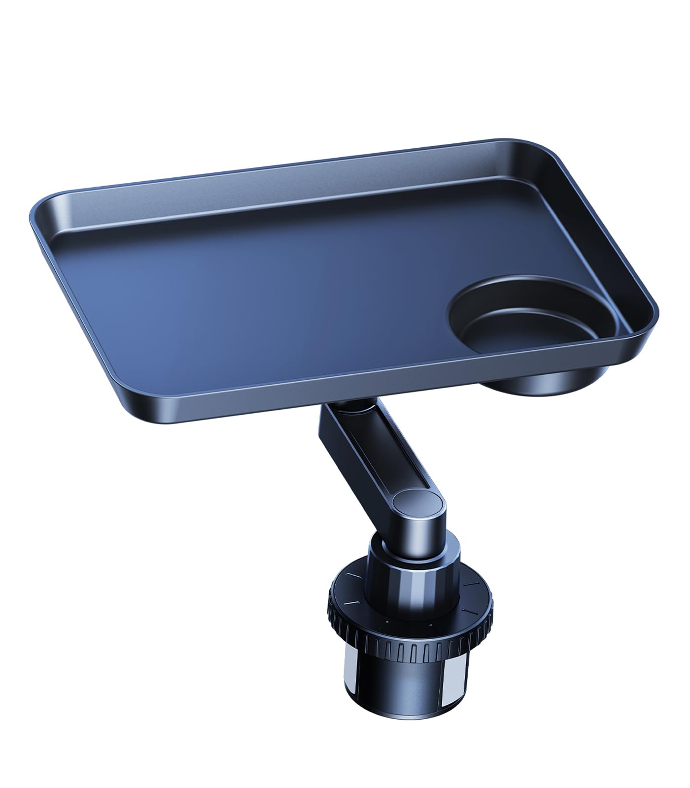 Car Cup Holder Tray with Expandable Food & Drink Organizer