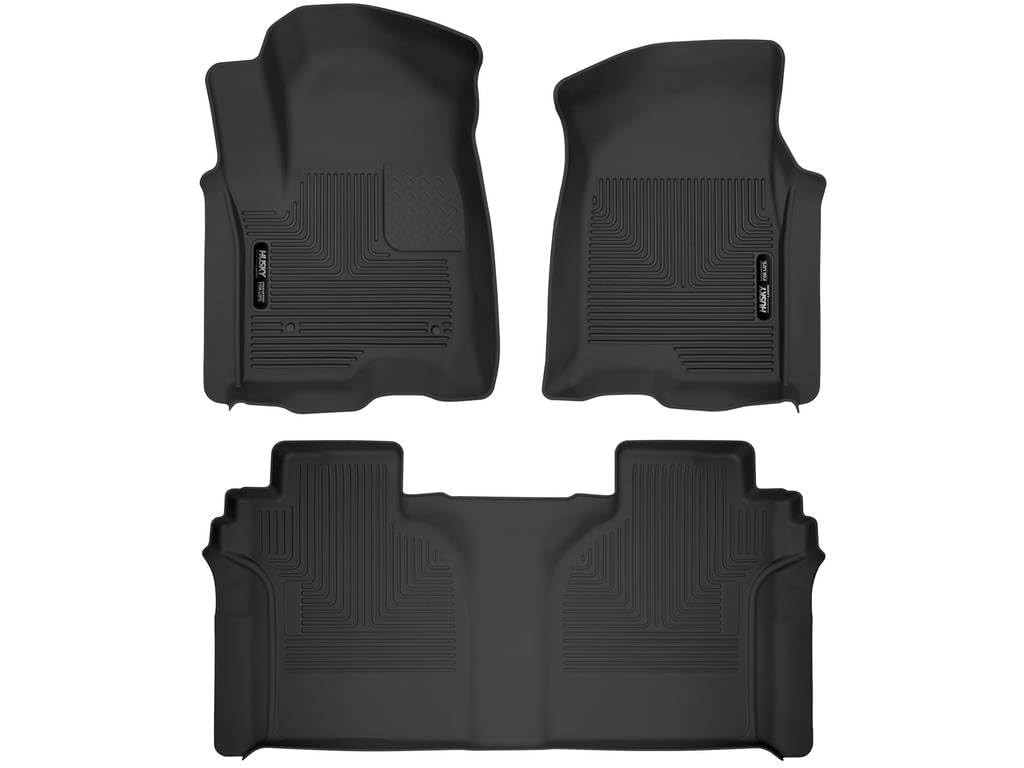 Custom Fit Waterproof Floor Mats Front & Second Row Set