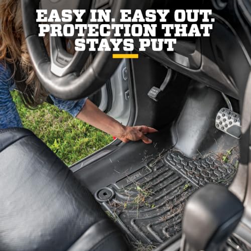 Custom Fit All-Weather Floor Mats Front & Second Row Set