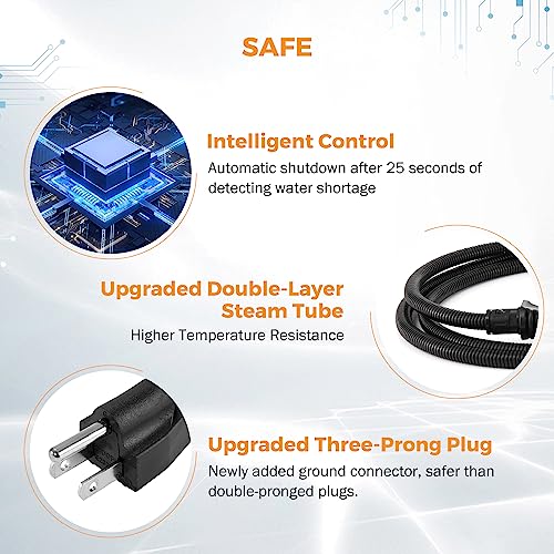 BEAMNOVA 2500W Steam Cleaner for Car High Pressure Steamer Auto Detailing