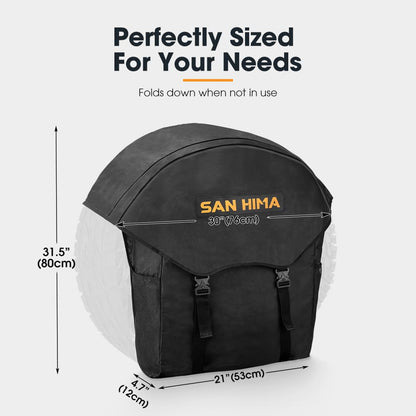Spare Tire Cargo Storage Bag with Reflective Strips