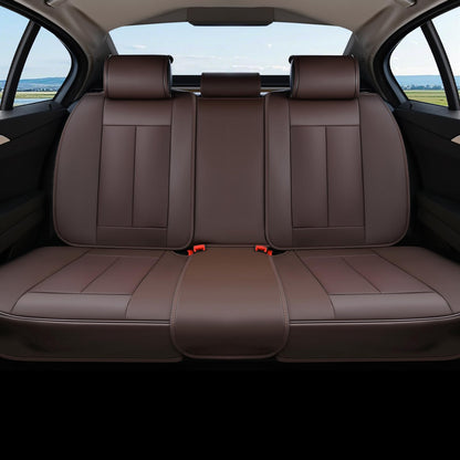Premium Faux Leather Waterproof Car Seat Covers Full Set