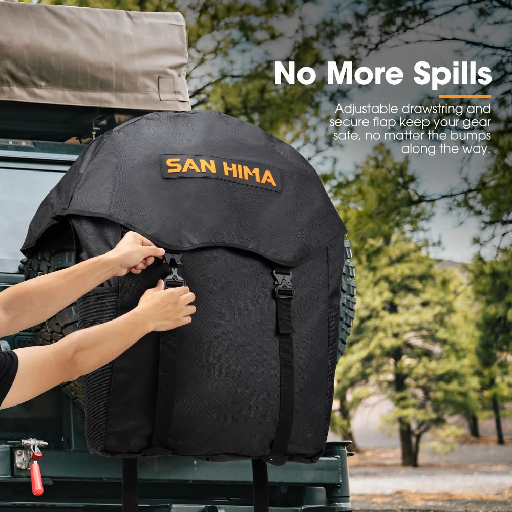 Spare Tire Cargo Storage Bag with Reflective Strips