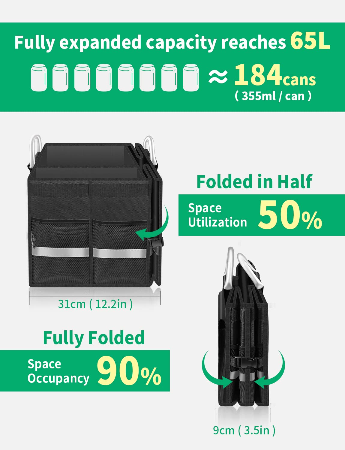 Oasser Car Trunk Organizer