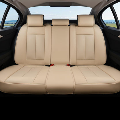 Premium Faux Leather Waterproof Car Seat Covers Full Set