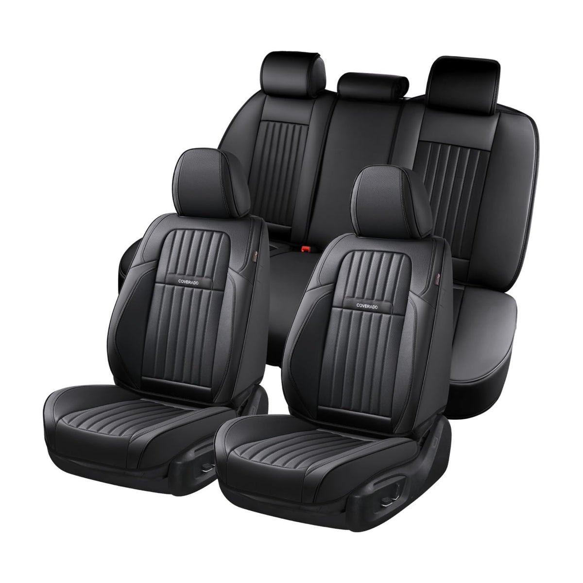 Premium Faux Leather Waterproof Car Seat Covers Full Set