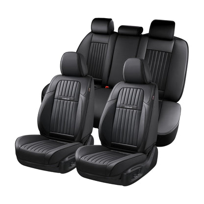 Premium Faux Leather Waterproof Car Seat Covers Full Set