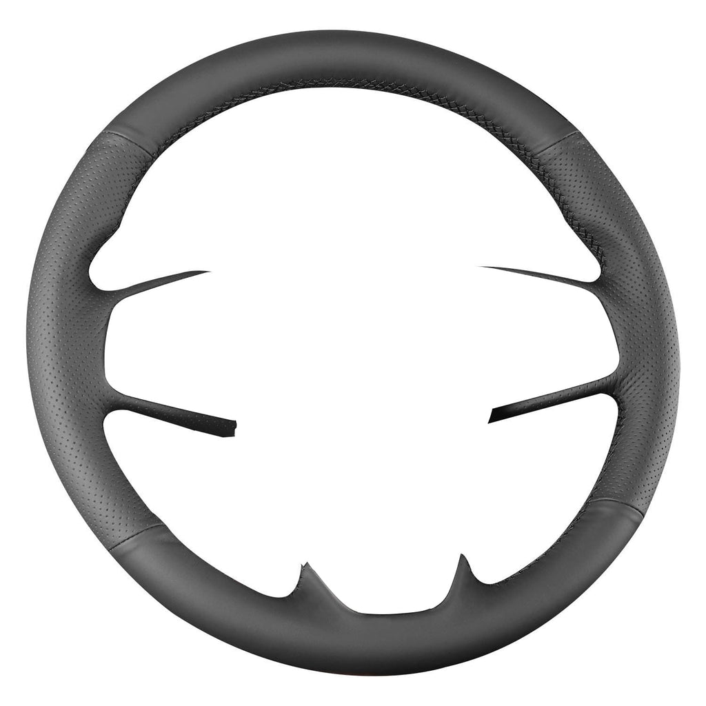 Hand Sewn Microfiber Leather Steering Wheel Cover Non-Slip Fit