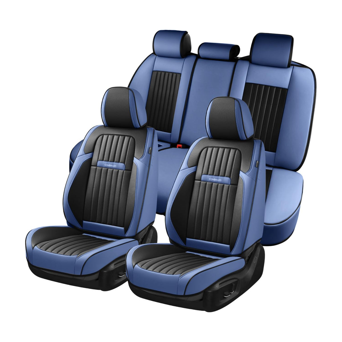 Premium Faux Leather Waterproof Car Seat Covers Full Set