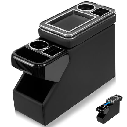 Center Console Organizer with Cup Holders & Storage Space