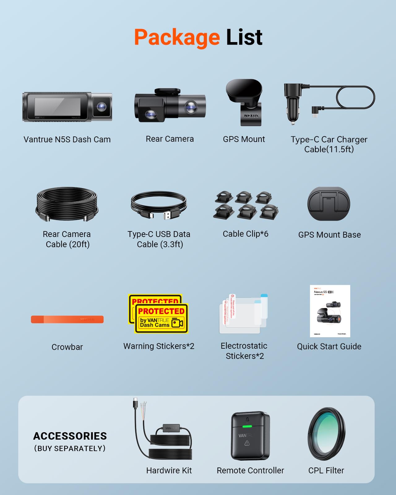 4 Channel 360° Dash Cam with Front Rear & Interior Recording