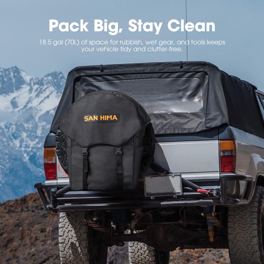 Spare Tire Cargo Storage Bag with Reflective Strips