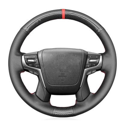 Custom Fit Hand Stitched Genuine Leather Steering Wheel Cover