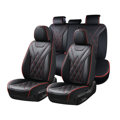 Premium Faux Leather Waterproof Car Seat Covers Full Set