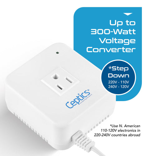 220V to 110V Travel Power Converter 200W Voltage Transformer