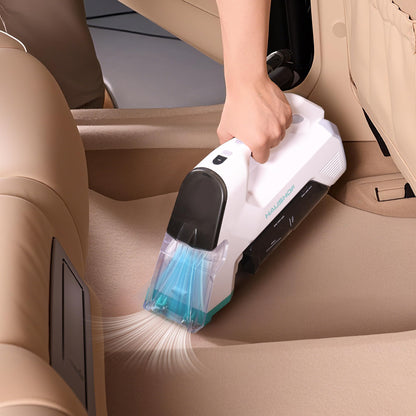 HAUSHOF 12V Cordless Handheld Carpet Cleaner, 6.5KPa Suction