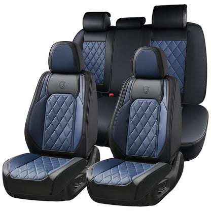 Premium Faux Leather Waterproof Car Seat Covers Full Set