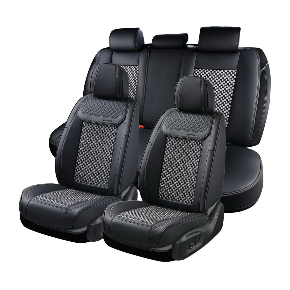 Premium Faux Leather Waterproof Car Seat Covers Full Set