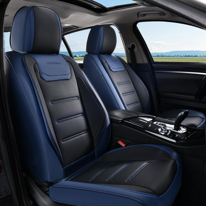 Premium Faux Leather Waterproof Car Seat Covers Full Set