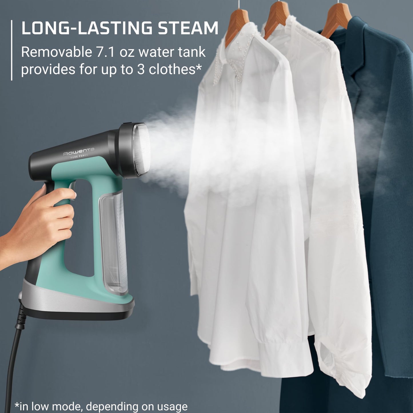 Rowenta Handheld Steamer for Clothes, Pure Force Steamer & Iron