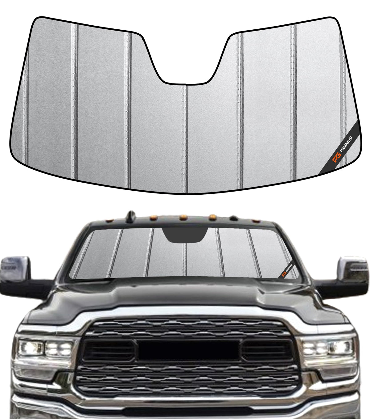 Pigenius Windshield Sunshade for Ram 2500 3500