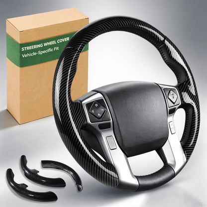 Custom Fit Non-Slip Leather Steering Wheel Cover for Cars