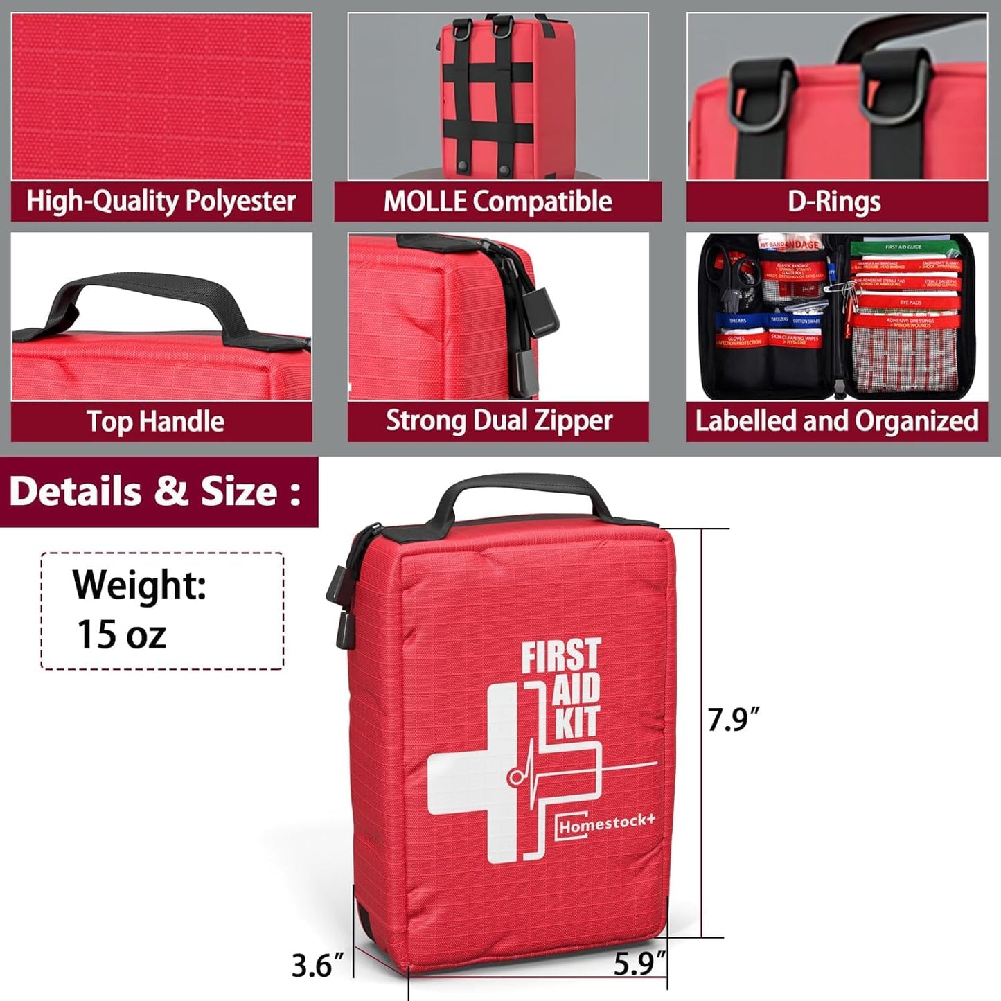 Homestockplus New Professional First Aid Kit