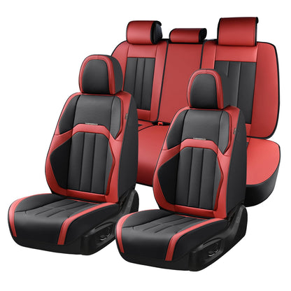 Premium Faux Leather Waterproof Car Seat Covers Full Set