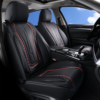 Premium Faux Leather Waterproof Car Seat Covers Full Set
