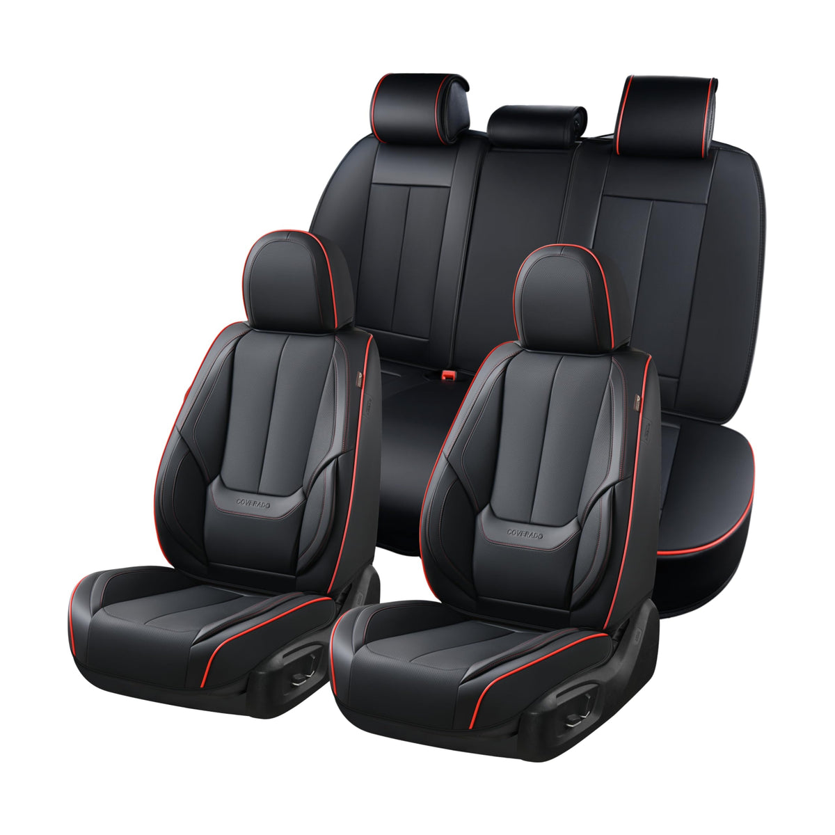 Premium Faux Leather Waterproof Car Seat Covers Full Set