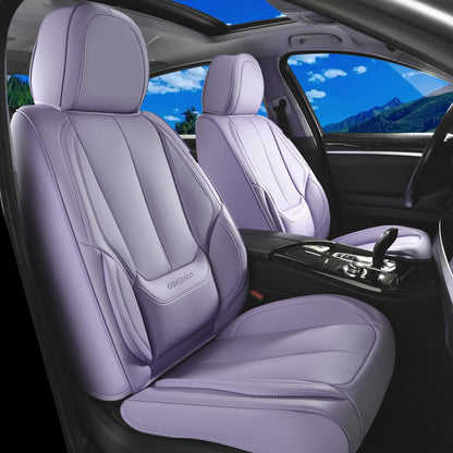 Premium Faux Leather Waterproof Car Seat Covers Full Set
