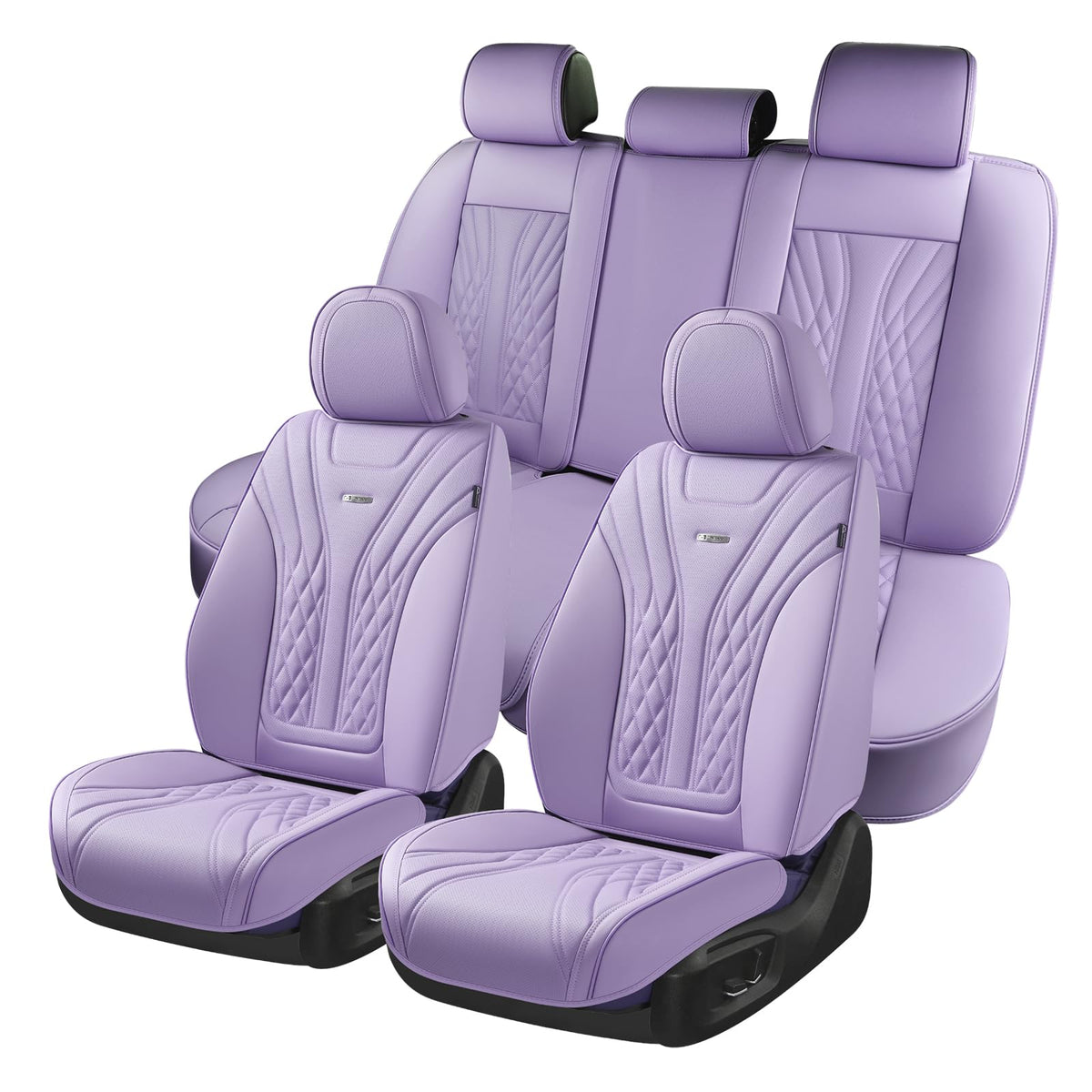 Premium Faux Leather Waterproof Car Seat Covers Full Set