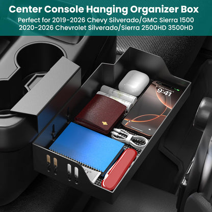 Hanging Center Console Organizer with Storage Compartments