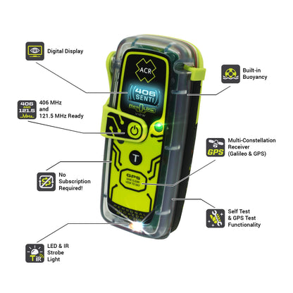 Personal Locator Beacon with GPS SOS Emergency Satellite Signal