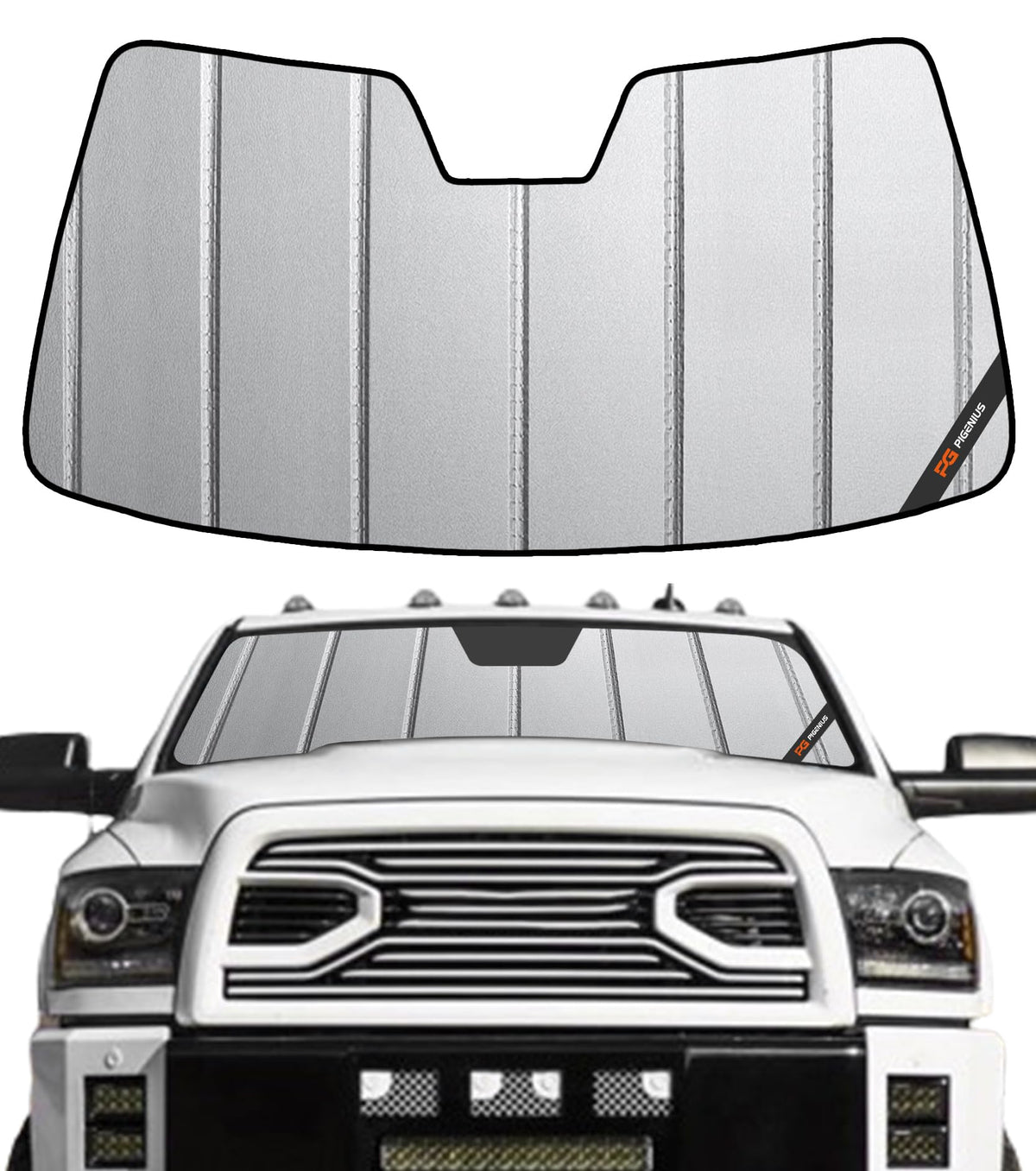 Pigenius Windshield Sunshade for Ram 2500 3500