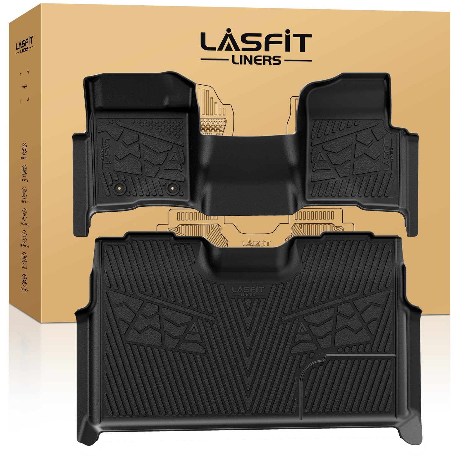 Full Coverage Cargo Floor Mats & Seatback Liners Set
