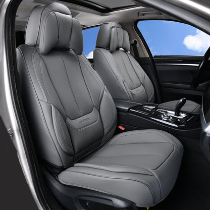 Premium Faux Leather Waterproof Car Seat Covers Full Set