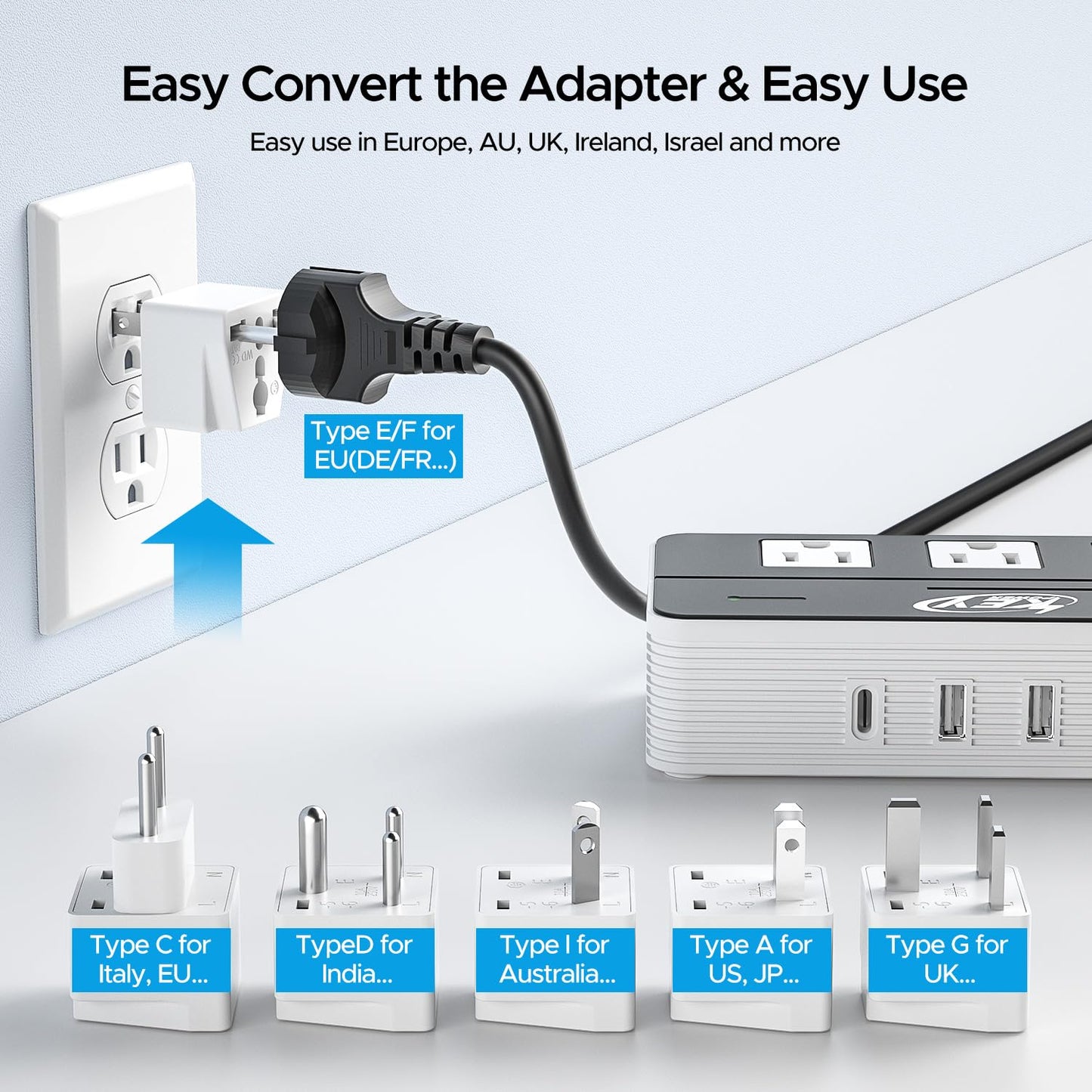 Key Power 230-Watt Step Down 220V to 110V Voltage Converter