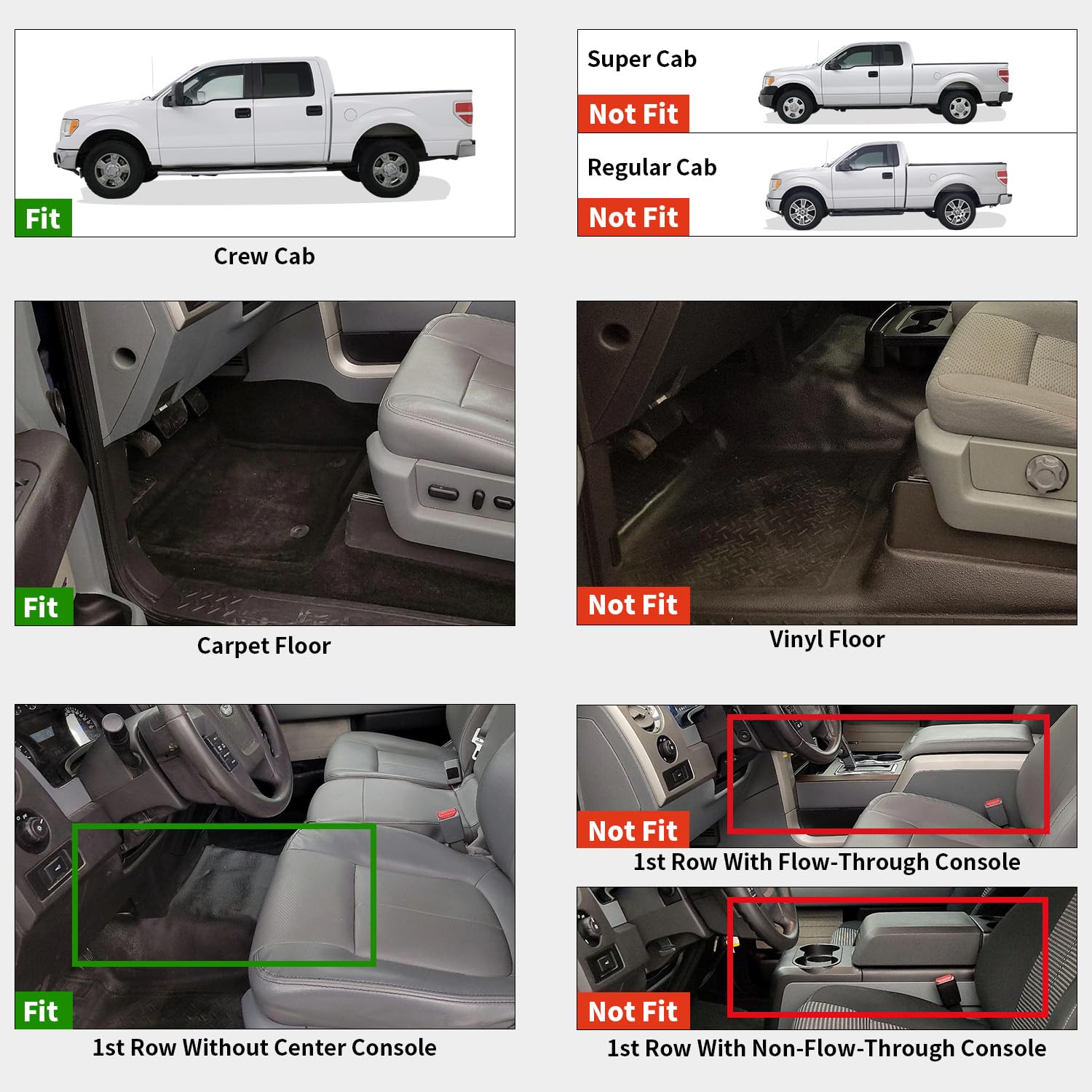 Full Coverage Cargo Floor Mats & Seatback Liners Set