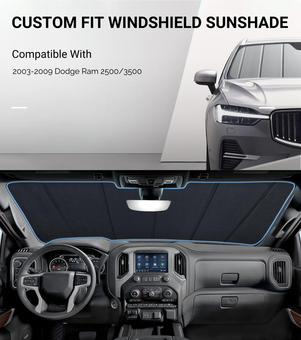 Pigenius Windshield Sunshade for Ram 2500 3500
